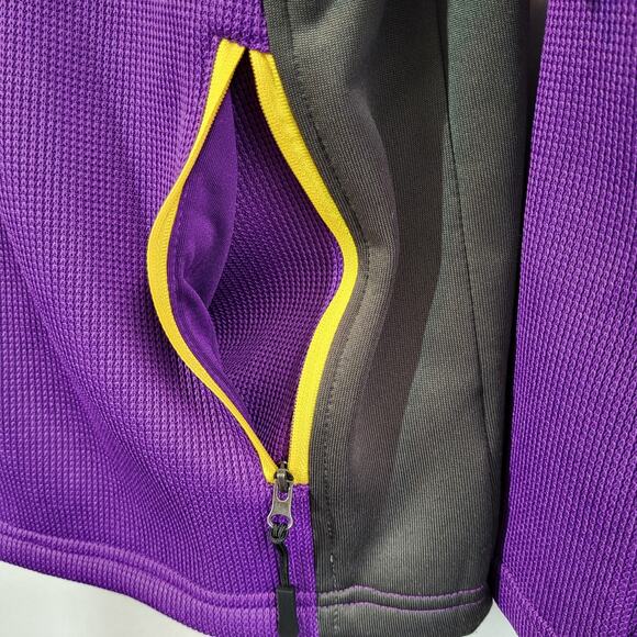 NFL Minnesota Vikings Men’s M 1/4 Zip Pullover Purple Football Waffle Knit NEW - Picture 12 of 16